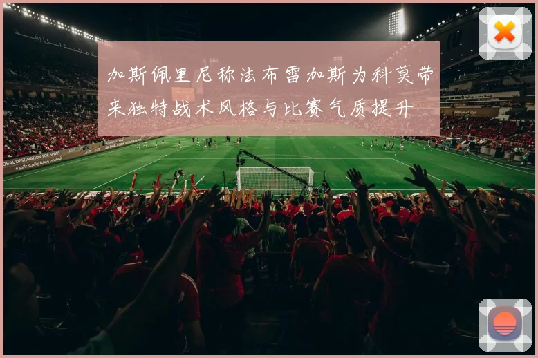 加斯佩里尼称法布雷加斯为科莫带来独特战术风格与比赛气质提升